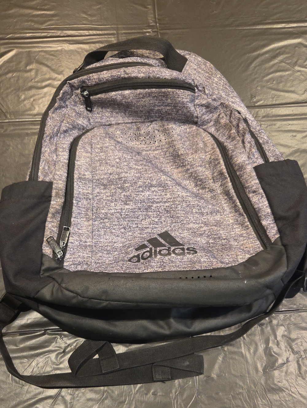 adidas Gray Heather and Black Men’s Backpack